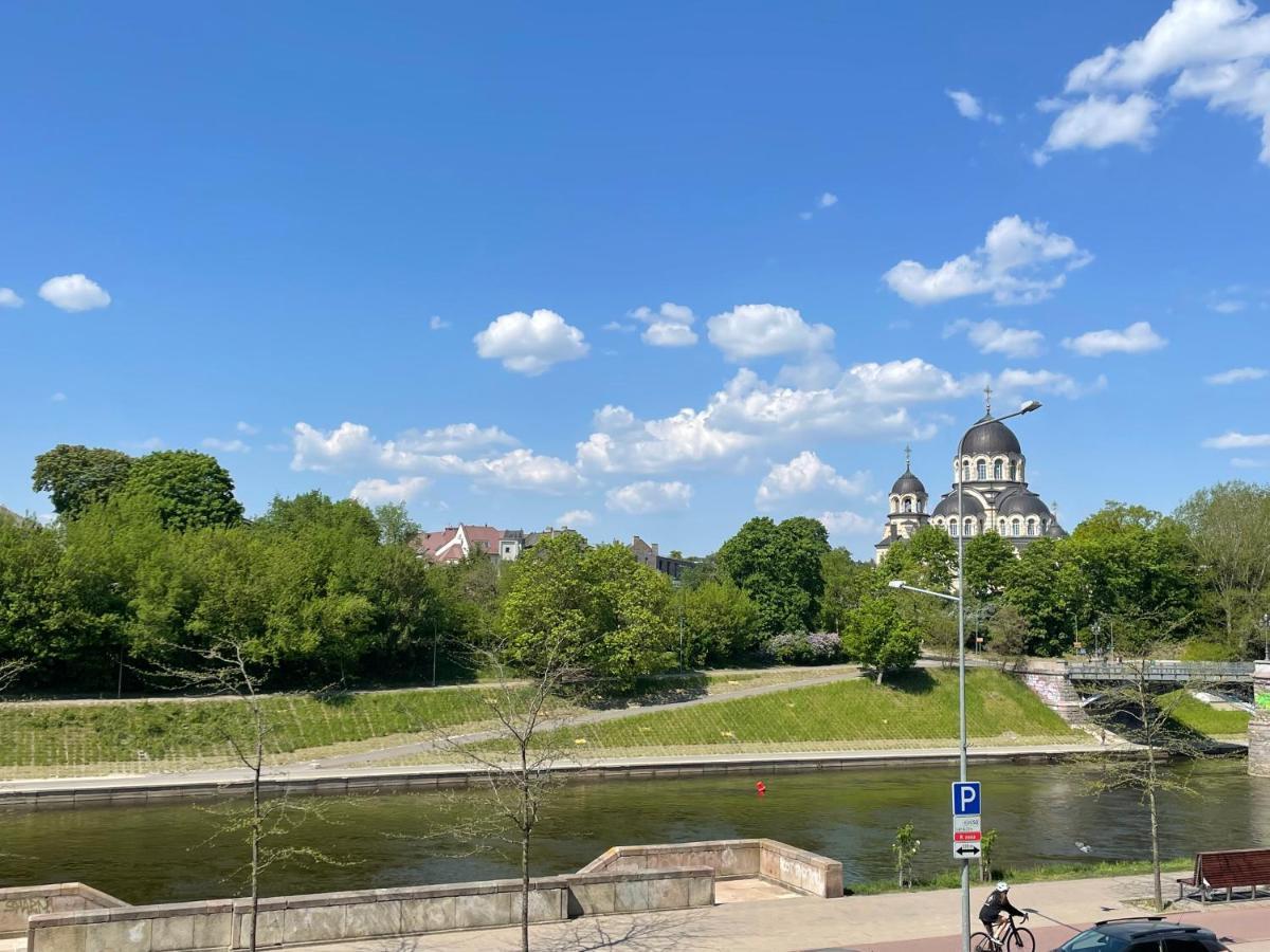 A Cozy Apartment With A Wonderful View Of The River In The Old Town Of VNO Eksteriør billede